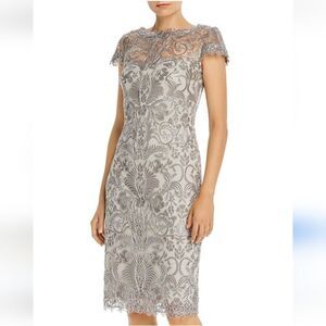 Tadashi Shoji corded lace dress size 4 S